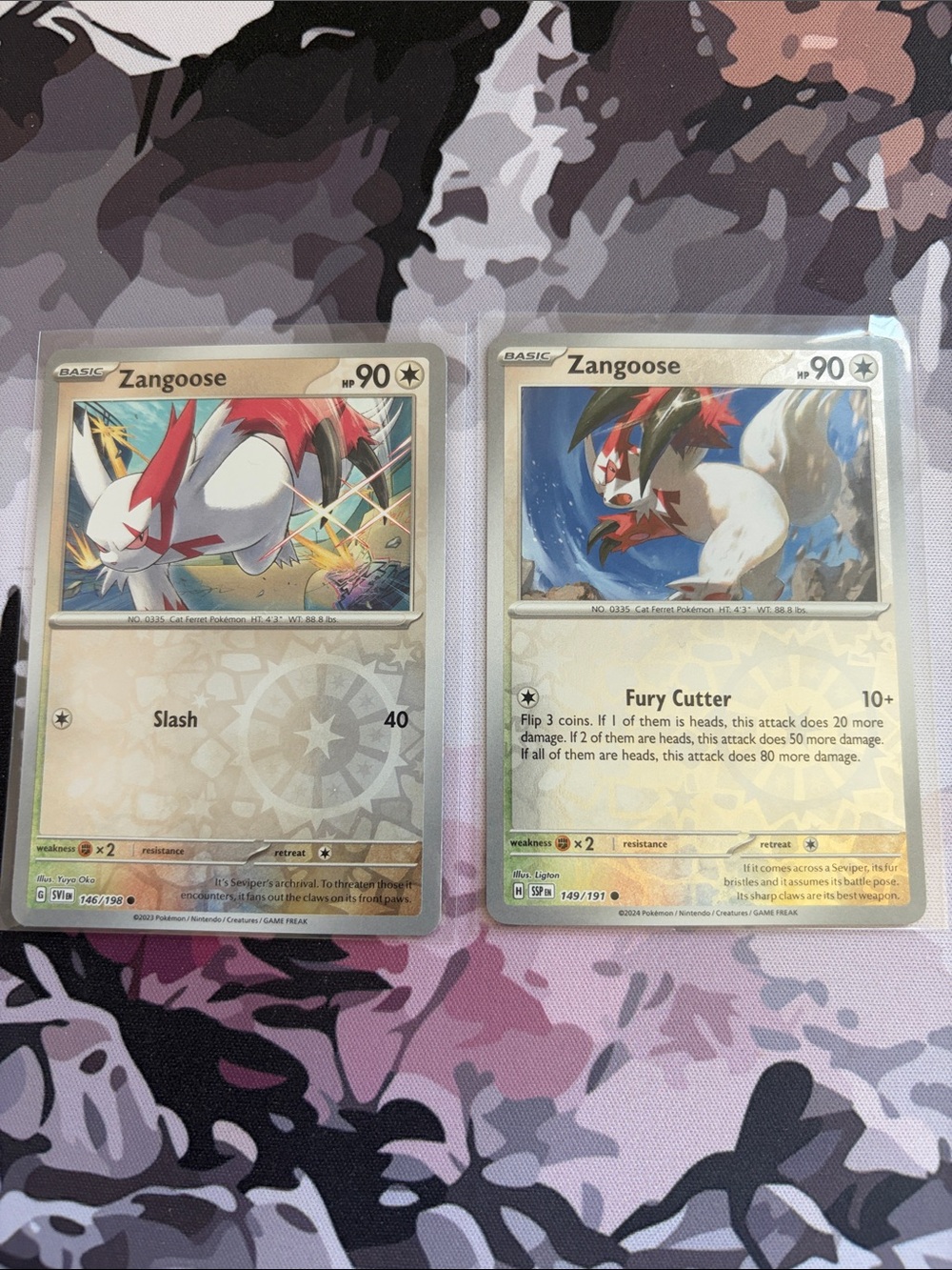 🐾 Zangoose Pokémon Character Card Lot | 2 Reverse Holo Cards ✨5/$25✨